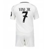 Real Madrid Vinicius Junior #7 Hjemmedraktsett Barn 2024-25 Kortermet (+ korte bukser)